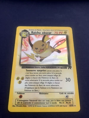 Pokémon Raichu Obscur 83/82 French Dark Raichu Holo Secret Rare Team Rocket - Image 1 of 4