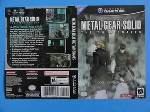 NINTENDO GAMECUBE METAL GEAR SOLID THE TWIN SNAKES ORIGINAL COVER **OHNE SPIEL** - Bild 1 von 12