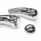 1" Handlebar 3.5" Risers Motorcycle Billet Chrome Fit For Harley Softail