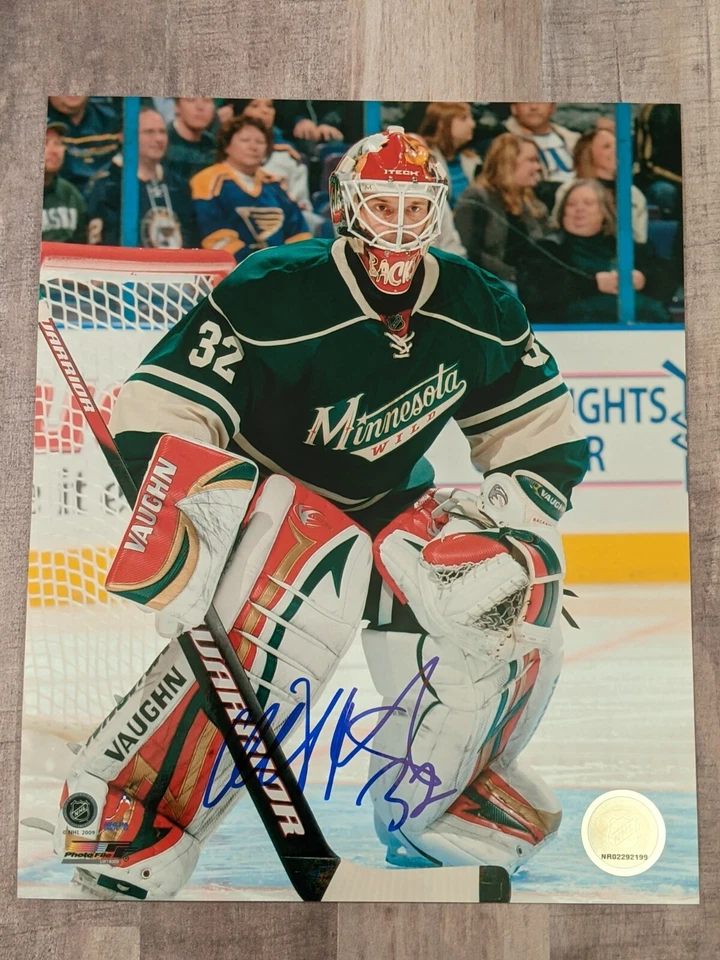 Archivo de fotos 8x10 firmado por Niklas Backstrom certificado de autenticidad Minnesota Wild Flames Finlandia Foto 1 de 1