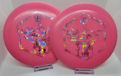 Infinite Discs Alpaca golf Putter X-Blend 175g Puddle top matching pair pink - Image 1 of 3