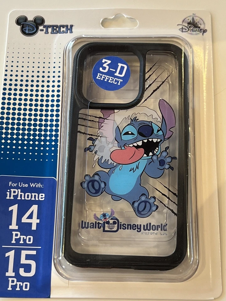 Funda DISNEY PARKS STITCH Disney World EFECTO 3D iPhone 14 Pro y iPhone 15 Pro Foto 1 de 1