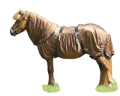 spezielle Isländer Qualitäts Ekzemer Decke für Islandpferde Braun - Bild 1 von 4