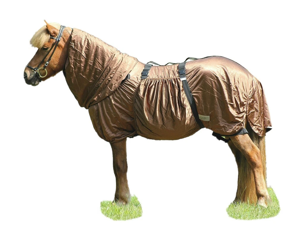 spezielle Isländer Qualitäts Ekzemer Decke für Islandpferde Braun - Bild 1 von 4