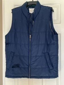 ORIGINAL WEATHERPROOF VINTAGE BLUE  LARGE VEST PUFFER JACKET QUILTED MENS NEW - Picture 1 of 3
