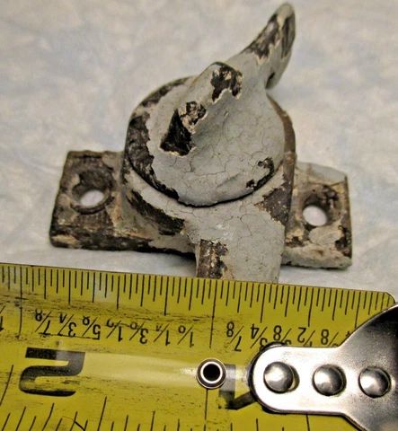 Antique Victorian Era Ornate Window Lock Latch architectural salvage chippy Cover