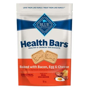 Blue Buffalo Health Bars Crunchy Dog Biscuits, Bacon, Egg & Cheese, 16-oz. Bag - Picture 1 of 9