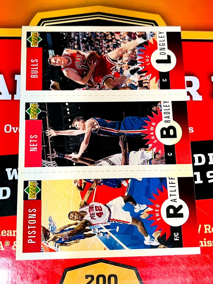 1996-97 Upper Deck Choice - Upper Deck Mini-Cards Bradley, , Luc Longley - Image 1 of 1