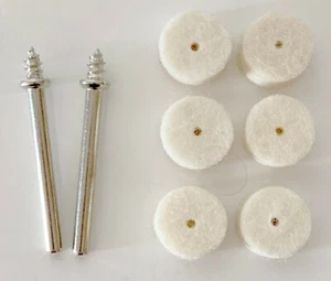 DREMEL SET: (2) #401 DORN UND (6) #414 FILZPOLIERSCHEIBEN 1/2 ZOLL - Bild 1 von 5