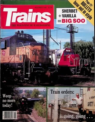 Trains Magazine November 1986 Bullets Bow Out in Style, Farewell Train Orders Foto 1 de 2