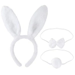 Hasenohren Kopfschmuck Plüsch Hasen Deko Kostüm Kinder - Bild 1 von 9