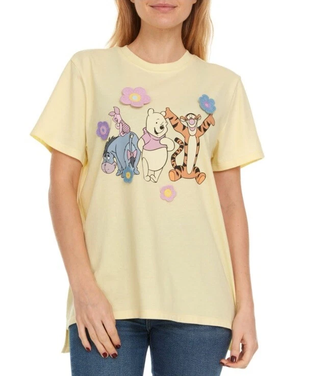 Peanuts Ladies Crochet Character Tee Snoopy Size Small