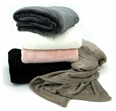 Flanell Wohndecke kuschelig XXL Pärchendecke 220x180 Kuscheldecke Ökotex Typ586 - Bild 1 von 2
