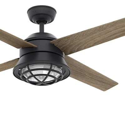 Ventilador Casablanca 54 pulgadas Ventilador de techo contemporáneo de hierro natural con luz y control remoto Foto 1 de 4