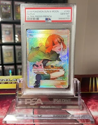 PSA 10 Gardenia Full Art Flo 149/156 Pokemon French Sun & Moon Ultra Prism POP 2 - Image 1 of 4