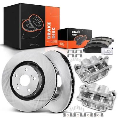 Front Disc Brake Rotor & Brake Pads + Brake Caliper for Toyota Venza 2009-2016 - Изображение 1 из 4