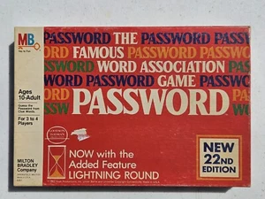 Password game 22nd Edition USED complete Milton Bradley Company - Picture 1 of 5