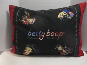 Betty Boop VTG All American Biker 20x24" Pillow Sham - Picture 1 of 6