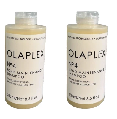 2x Garantía Auténtica Olaplex Nº 4 champú de mantenimiento Bond de 8,5 fl oz cada uno nuevo Foto 1 de 2