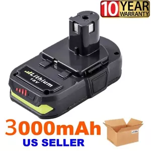 REPLACE For RYOBI P108 18V 3.0AH High Capacity Battery Li-Ion P107 P102 - Picture 1 of 12