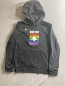 Denver Nuggets Nike City Edition Essential Club Logo Hoodie  Youth Medium NBA - Picture 1 of 7