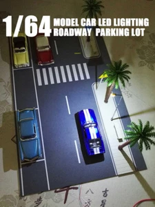 Diorama 1:64 Car Garage Model City Road Parking Lot Building Scene Display Model - Picture 1 of 12