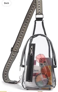 Clear Bag for Stadium Events, Clear Bag Purses for women Crossbody Transparen... - Picture 1 of 5