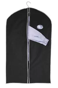 1 x Kleider Sack für Anzüge 100x60cm Schwarz Anzugtasche & Kleiderschutzhülle - Bild 1 von 8