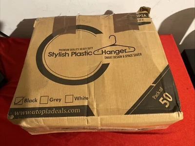 塑料衣架轻质节省空间衣架 50 包乌托邦 — 第 1/4 张图片