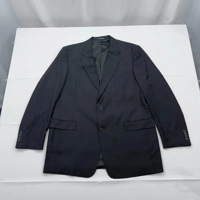 Abrigo deportivo de lana Burberry London para hombre 46L Blazer chaqueta negra 2 botones ventilación única Foto 1 de 4