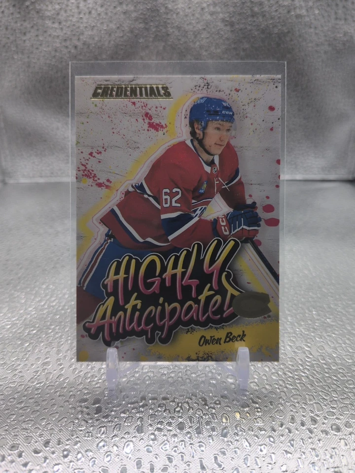 2023-24 Upper Deck Credentials Highly Anticipated #HA40 Owen Beck - Image 1 of 2
