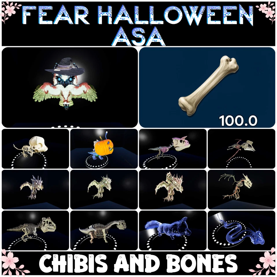 Fear Ascended ARK🌸 Evento de Halloween 🌸 Chibi and Bones ASA PVE Foto 1 de 1