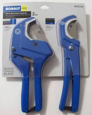 Kobalt PVC Pipe (1-5/8" Max ) & Poly Hose Cutter (1-5/8" Max) Combo Kit 4913740 - Image 1 of 2