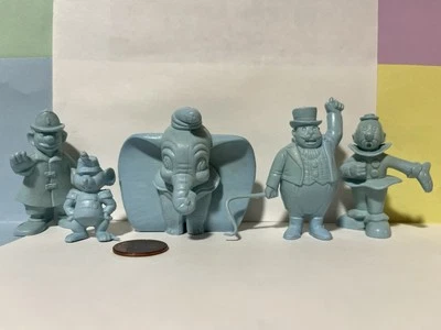 Marx blue plastic Disney Dumbo circus character figures Television Playhouse set - Image 1 of 4