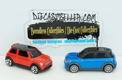 MATCHBOX LOT 2011 MINI COUNTRYMAN BLUE 2022 HIGHWAY 2003 COOPER S RED MBX CITY - Image 1 of 2