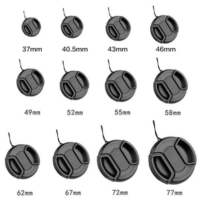 25mm-105mm Snap on Front Cap For Nikon Fuji Olympus Sony Lens DSLR SLR Camera - Image 1 of 4