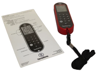 Thermoworks TimeStick  Timer  W/battery Lights Up- Red New With Instructions - Image 1 of 4