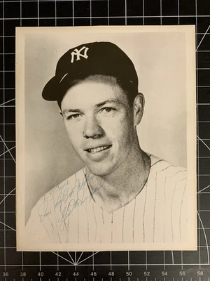 Foto original autografiada de Gil MCDOUGALD de los Yankees de Nueva York de los años 40 y 50 Foto 1 de 4
