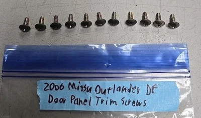 2006 Mitsubishi Outlander Driver Front Door Panel Trim Screws - Image 1 of 3