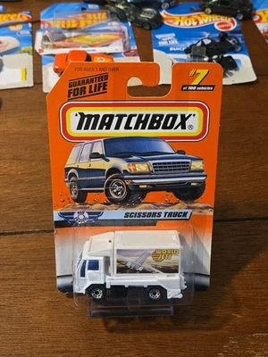 Camión de tijeras Matchbox 1998 #7 World Jets controladores de tráfico aéreo escala 1/80 Foto 1 de 2