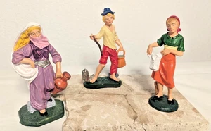 3er Set italienische Francesco Pellegrini Figuren für Krippe Streichholz Fontanini 5" - Bild 1 von 5