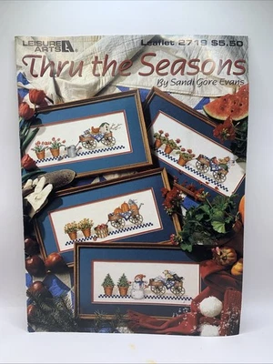 Thru the Seasons Cross Stitch Patterns for Every Season of the Year Sandi Evans - Image 1 of 2
