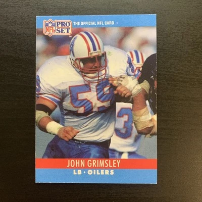 John Grimsley 1990 Pro Set #120 Houston Oilers - Image 1 of 2