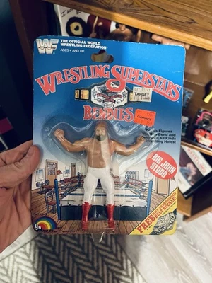 WWF LJN Wrestling Superstars Bendies Big John Studd wrestling figure MOC - Image 1 of 3