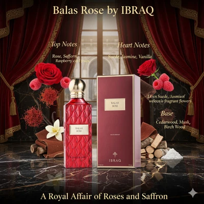 IBRAHIM AL QURASHI Ibraheem Al Qurashi Balas Rose EDP 150ml EDP Perfume Women Men UNISEX