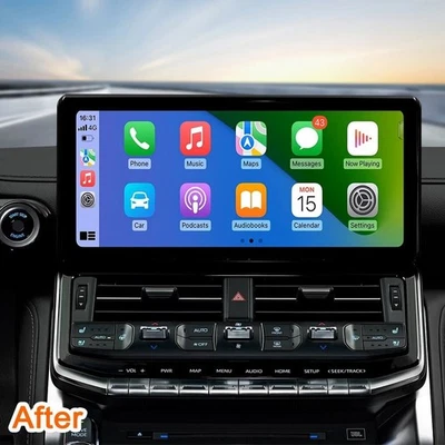 12.3" HD Car Radio GPS Navigation Android 4+64GB For Toyota Land Cruiser LC300 - Image 1 of 4