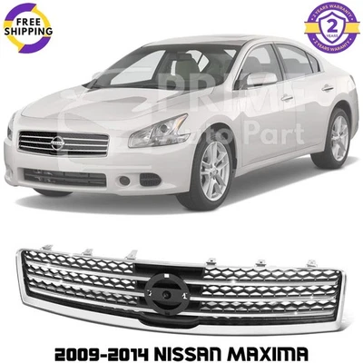 Front Grille Assembly Chrome For 2009-2014 Nissan Maxima Foto 1 de 4
