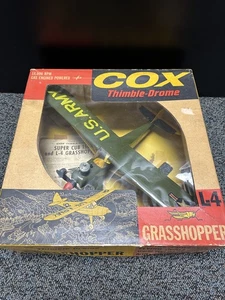 Vintage Cox Thimble-Drome L-4 Grasshopper Airplane. Model 7200-898  Excellent . - Picture 1 of 16
