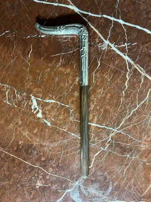 Ancien Pommeau D’ombrelle En Argent, Vers 1900 - Photo 1/4