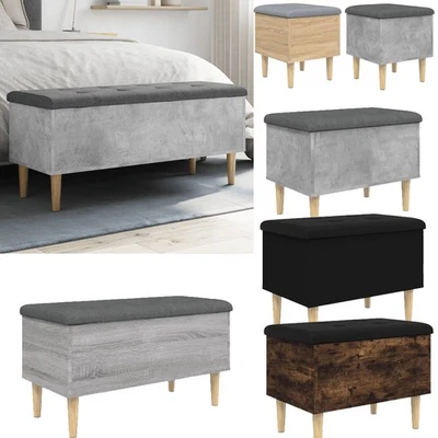 Truhen Sitzbank mit Stauraum Spielzeugkiste Truhenbank Holzkiste mit deckel DE - Bild 1 von 4